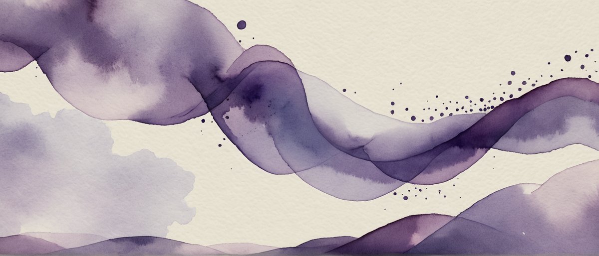 Faixa em aquarela lilás e roxa, cabeçalho da Direitivo News